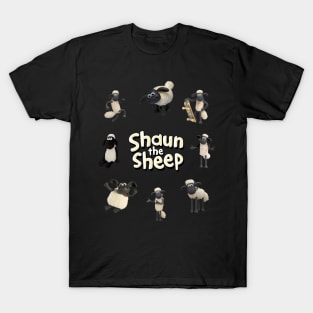 Vintage Sheep TV Series Cartoon The Shaun T-Shirt